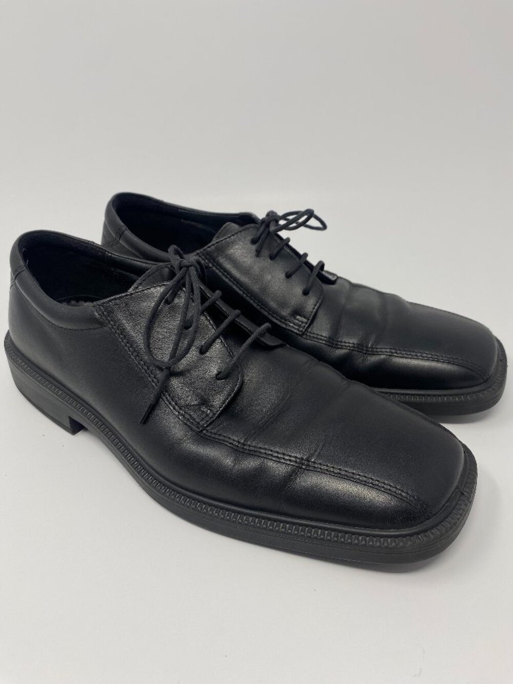 Ecco Helsinki Dress Shoes Mens 44 US 10 10.5 Black Leather Oxford Derby Brogue
